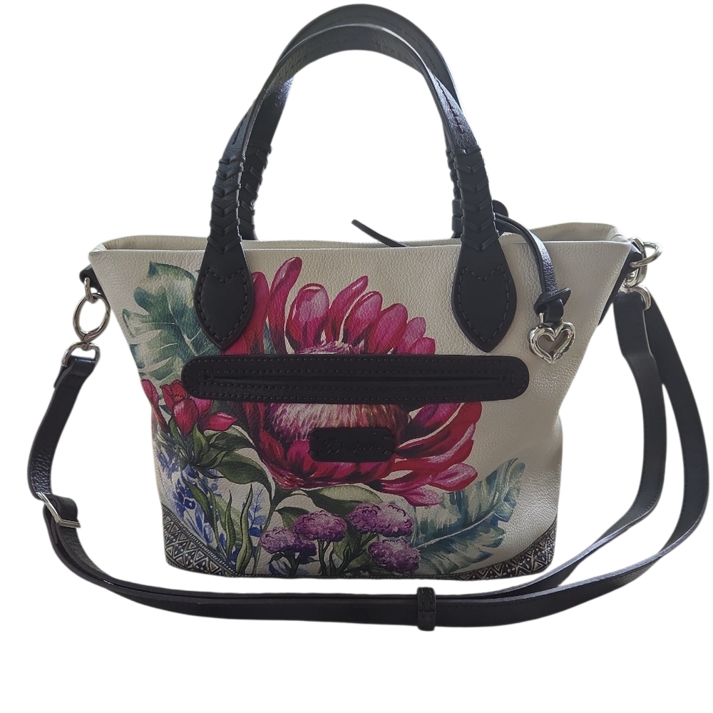 Brighton Floral Neera Handbag With Crossbody Strap - Picture 6 of 7